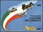 Ansichtskarte  Trentennale AVIAZIONE Hubschrauber Militär Italien Italia 1981
