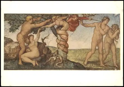 Michelangelo Buonarroti o Roma, Cappella Sistina Künstlerkarte: Gemälde  1955