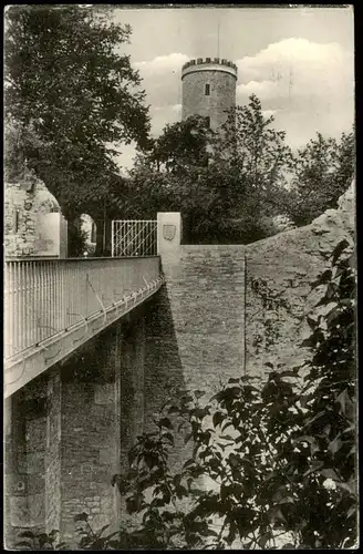 Ansichtskarte Bielefeld Sparenburg, Eingang und Brücke 1967