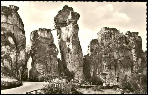 Holzhausen-Externsteine-Horn-Bad Meinberg Externsteine, Vorderansicht 1958