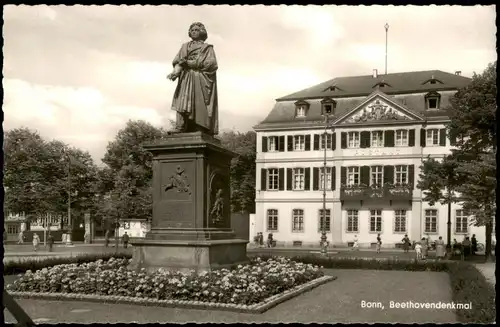 Ansichtskarte Bonn Partie am Beethoven-Denkmal 1962
