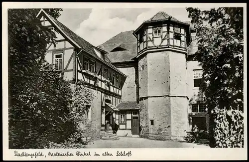 Ansichtskarte Stadtlengsfeld Malerischer Winkel im alten Schloß 1958