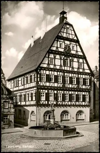 Ansichtskarte Leonberg Rathaus 1959