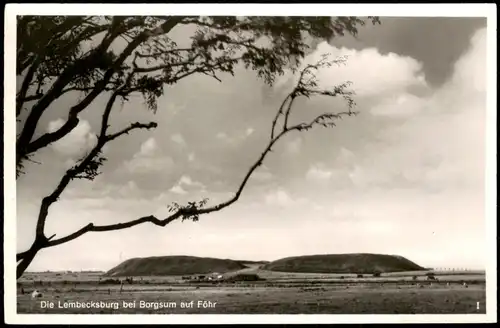 Ansichtskarte Borgsum Föhr Die Lembecksburg 1954