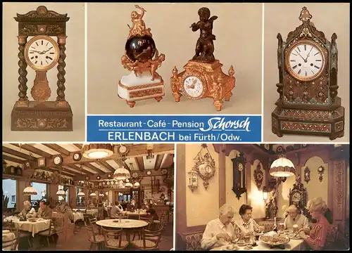 Erlenbach-Fürth (Odenwald) Restaurant Cafe Schorch - Innenansichten MB 1982