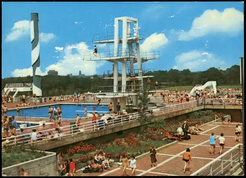Ansichtskarte Essen (Ruhr) GRUGA - Schwimmbad, Sprungturm 1979