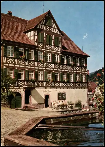 Ansichtskarte Schiltach Gasthof zur Sonne 1984
