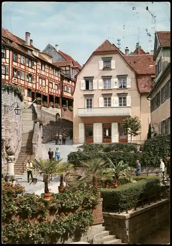 Ansichtskarte Meersburg Straße beim Bärenbrunnen 1979