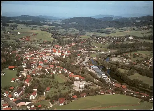 Ansichtskarte Viechtach Luftbild Luftaufnahmen 1987