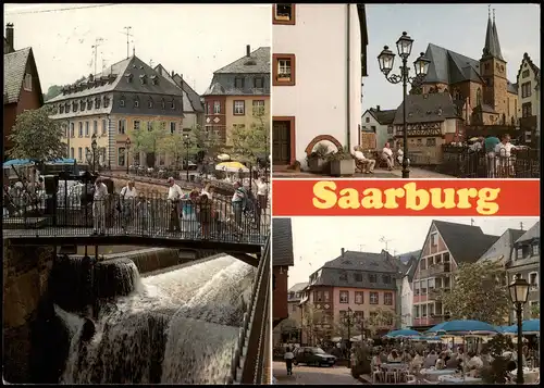 Saarburg/Trier Oberer Wasserfallbereich mit Buttermarkt 3 Bild 1989