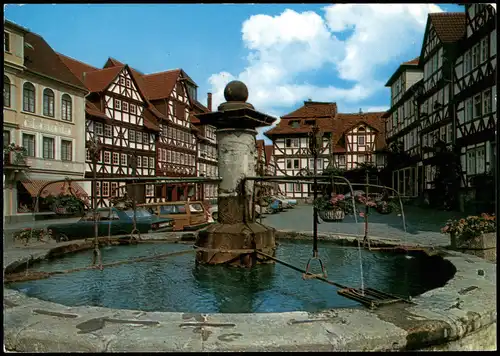 Ansichtskarte Bad Sooden-Allendorf Marktplatz, Autos 1983