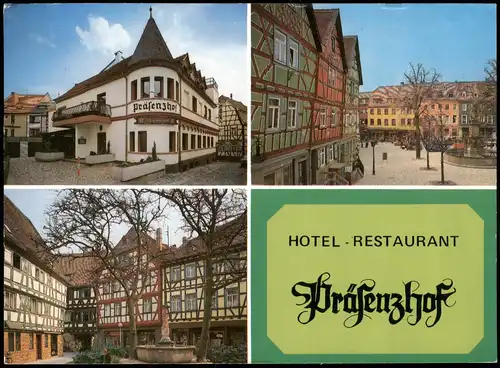 Ansichtskarte Bensheim Hotel Restaurant Präfenzhof Mehrbild 1996