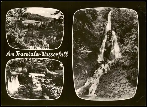 Brotterode-Trusetal Am Trusetaler Wasserfall DDR Mehrbildkarte 1963
