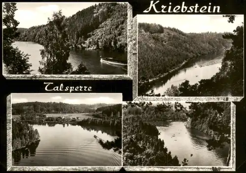 Lauenhain-Mittweida Talsperre Zschopautalsperre  DDR Mehrbildkarte 1965