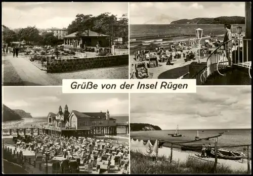 Insel Rügen DDR Mehrbild-AK mit Juliusruh Binz Sellin Göhren Ansichten 1969