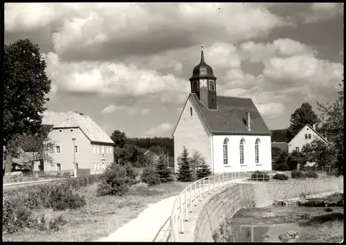 Markersbach-Bad Gottleuba-Berggießhübel Partie in der Stadt - Kirche 1977