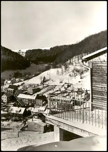 Ansichtskarte Fehrenbach Blick auf die Stadt im Winter 1981