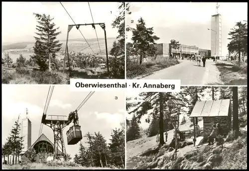 Oberwiesenthal Fichtelberghaus Schwebebahn auf Fichtelberg Eckbauerhütte 1981