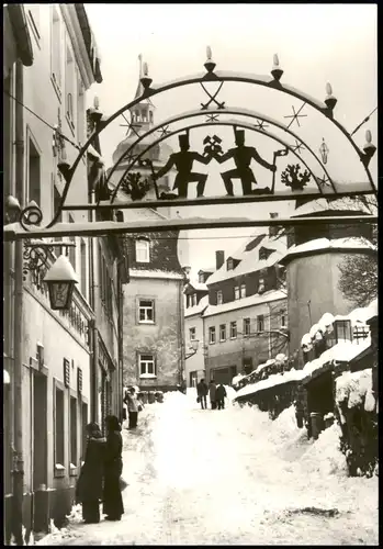 Schwarzenberg (Erzgebirge) Untere Schloßstraße - Schwibbogen 1979