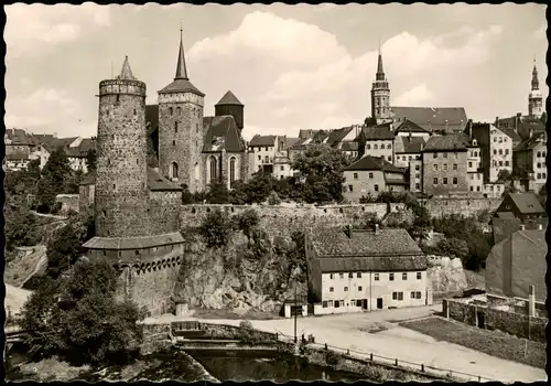 Ansichtskarte Bautzen Budyšin Panorama-Ansicht Stadtbild zur DDR Zeit 1964