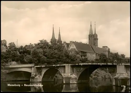 Ansichtskarte Merseburg Neumarktbrücke 1960