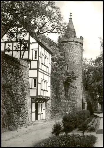 Ansichtskarte Neubrandenburg Stadtmauer mit Wiekhaus und Mönchenturm 1976