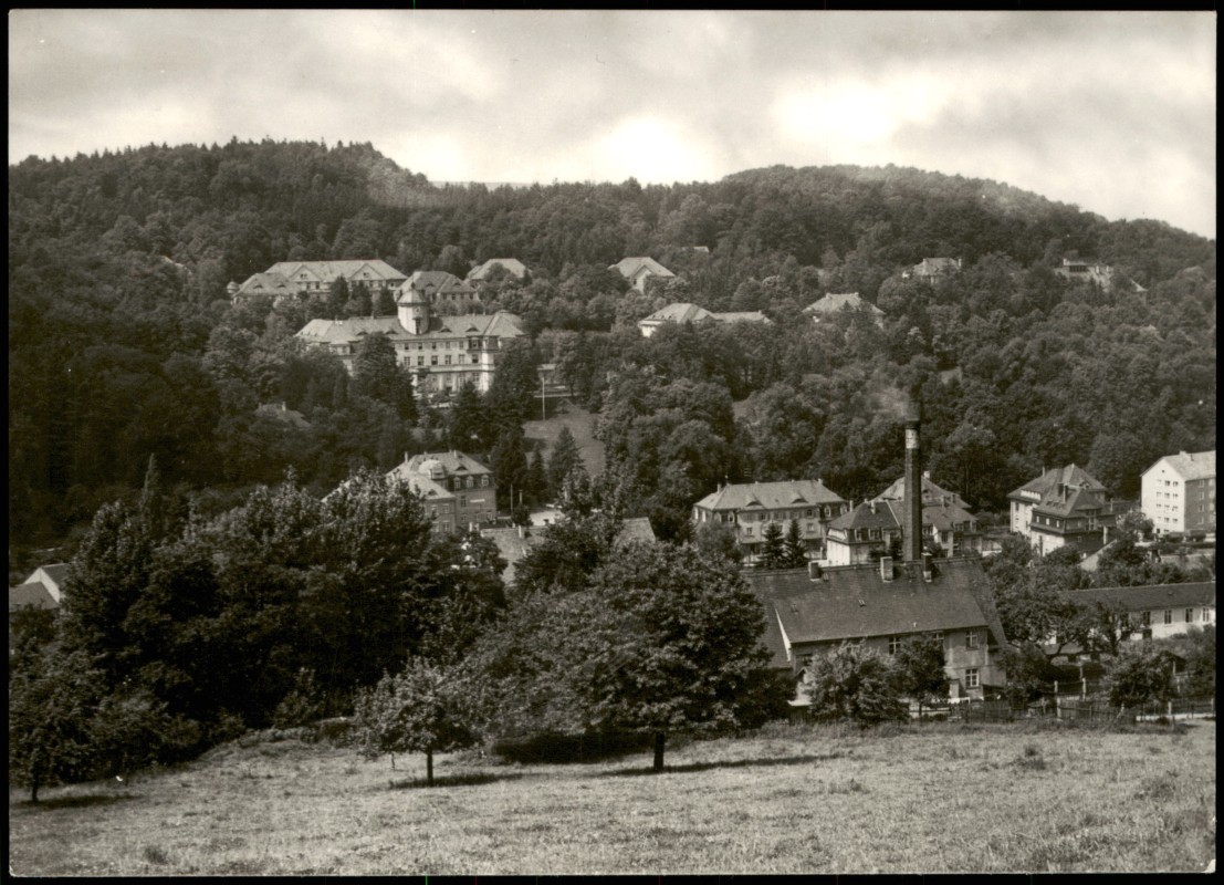 Bad Gottleuba-Bad Gottleuba-Berggießhübel Orts-Teilansicht zur DDR-Zeit 1972 Nr. 287810 ...
