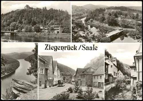Ziegenrück/Saale DDR Mehrbildkarte Schloß, Saale, Straße der Einheit uvm. 1982