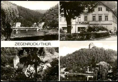 Ansichtskarte Ziegenrück/Saale Saalebrücke Platz der Jugend MB 1981