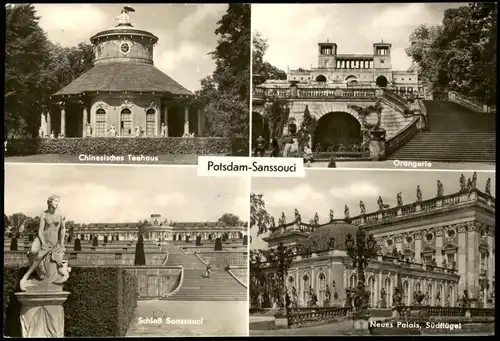 Ansichtskarte Potsdam Sanssouci Neues Palais, Südflügel Orangerie 1970