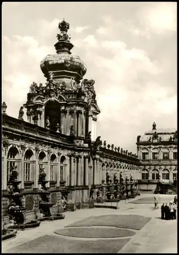 Ansichtskarte Innere Altstadt-Dresden Dresdner Zwinger zur DDR-Zeit 1964