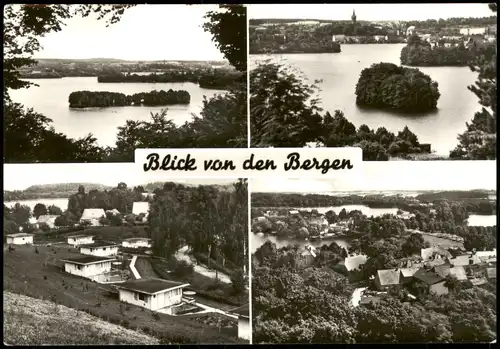 Feldberg-Feldberger Seenlandschaft DDR Mehrbildkarte Blick von den Bergen 1977