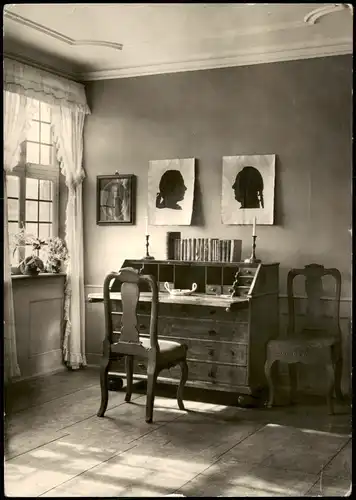 Ansichtskarte Frankfurt am Main Goethehaus Innenansicht Dichterzimmer 1955