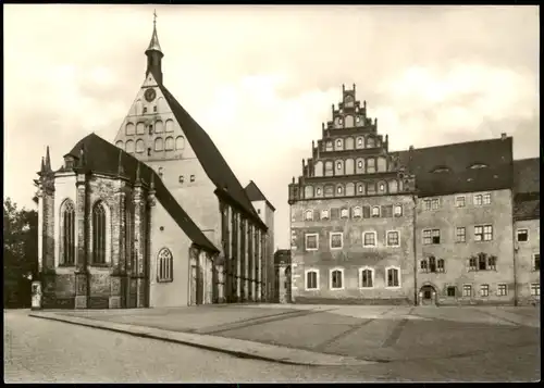 Ansichtskarte Freiberg (Sachsen) Dom mit Stadt- und Bergbaumuseum 1970
