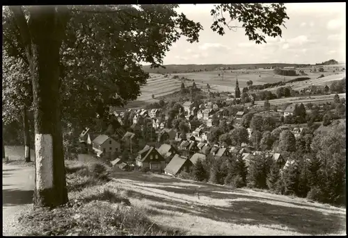 Ansichtskarte Wurzbach Panorama-Ansicht Blick v. d. Lobensteiner Straße 1975