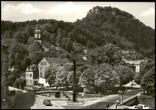 Königstein (Sächsische Schweiz) Orts-Teilansicht zur DDR-Zeit 1972