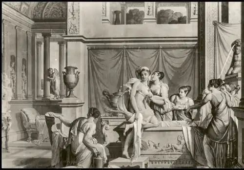 Weesenstein (Müglitz) Schloss Weesenstein - franz. Bildtapete  und Psyche 1986