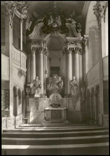 Ansichtskarte Weesenstein (Müglitz) Schloss Weesenstein - Schloßkirche 1980