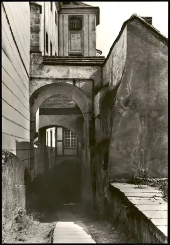 Ansichtskarte Weesenstein (Müglitz) Schloss Weesenstein - Felsengang 1986