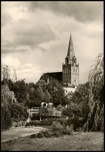 Ansichtskarte Eberswalde St. Maria-Magdalenenkirche, Park 1969