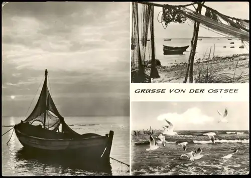 .Mecklenburg-Vorpommern Ostsee/ Baltic Sea 3 Bild Stimmungsbilder 1971