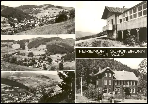 Schönbrunn-Schleusegrund Thüringer Wald FERIENORT SCHÖNBRUNN Mehrbildkarte 1978