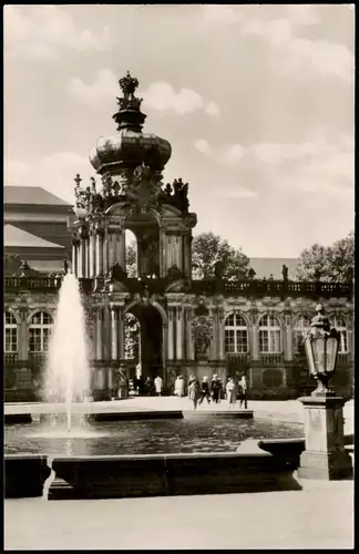 Innere Altstadt-Dresden Zwingerhof mit Kronentor Dresdner Zwinger 1962