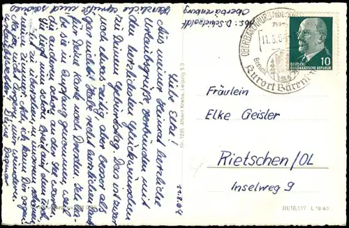 Oberbärenburg-Altenberg (Erzgebirge) Waldkapelle zur DDR-Zeit 1964