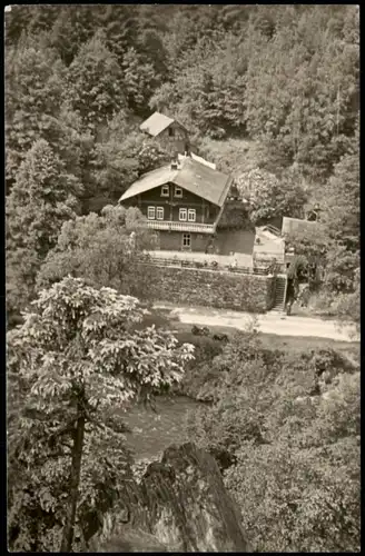 Schwarzburg Region Bad Blankenburg Thüringen Schwarzatal Schweizerhaus 1957