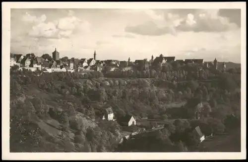 Ansichtskarte Rothenburg ob der Tauber Kappenzipfel Panorama-Ansicht 1938