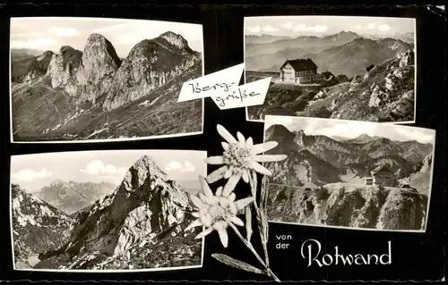Ansichtskarte Bayrischzell Rotwand: Mangfallgebirge MB Edelweiß 1958