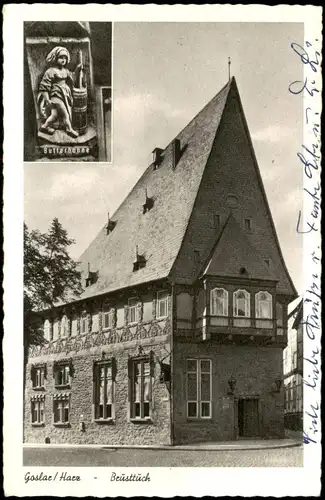 Ansichtskarte Goslar Hotel Brusttuch, Butterhanne - 2 Bild 1958