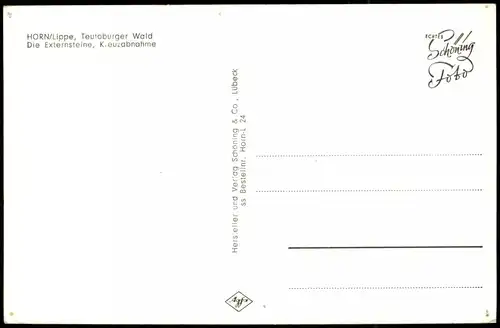 Holzhausen-Externsteine-Horn-Bad Meinberg Die Externsteine, Kreuzabnahme 1962