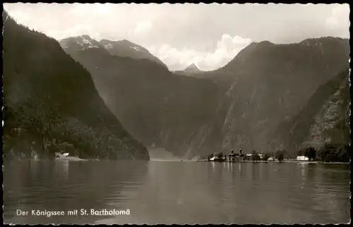 St. Bartholomä-Schönau am Königssee St. Bartholomä am Königssee - Fotokarte 1964